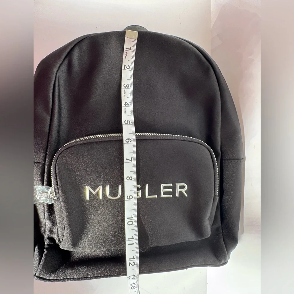New Mugler Neoprene Backpack Black